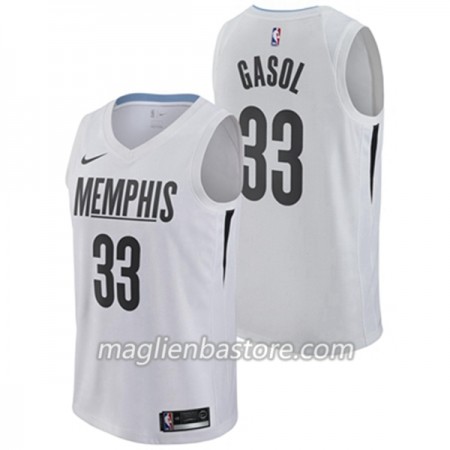 Maglia NBA Memphis Grizzlies Marc Gasol 33 Nike City Edition Swingman - Uomo